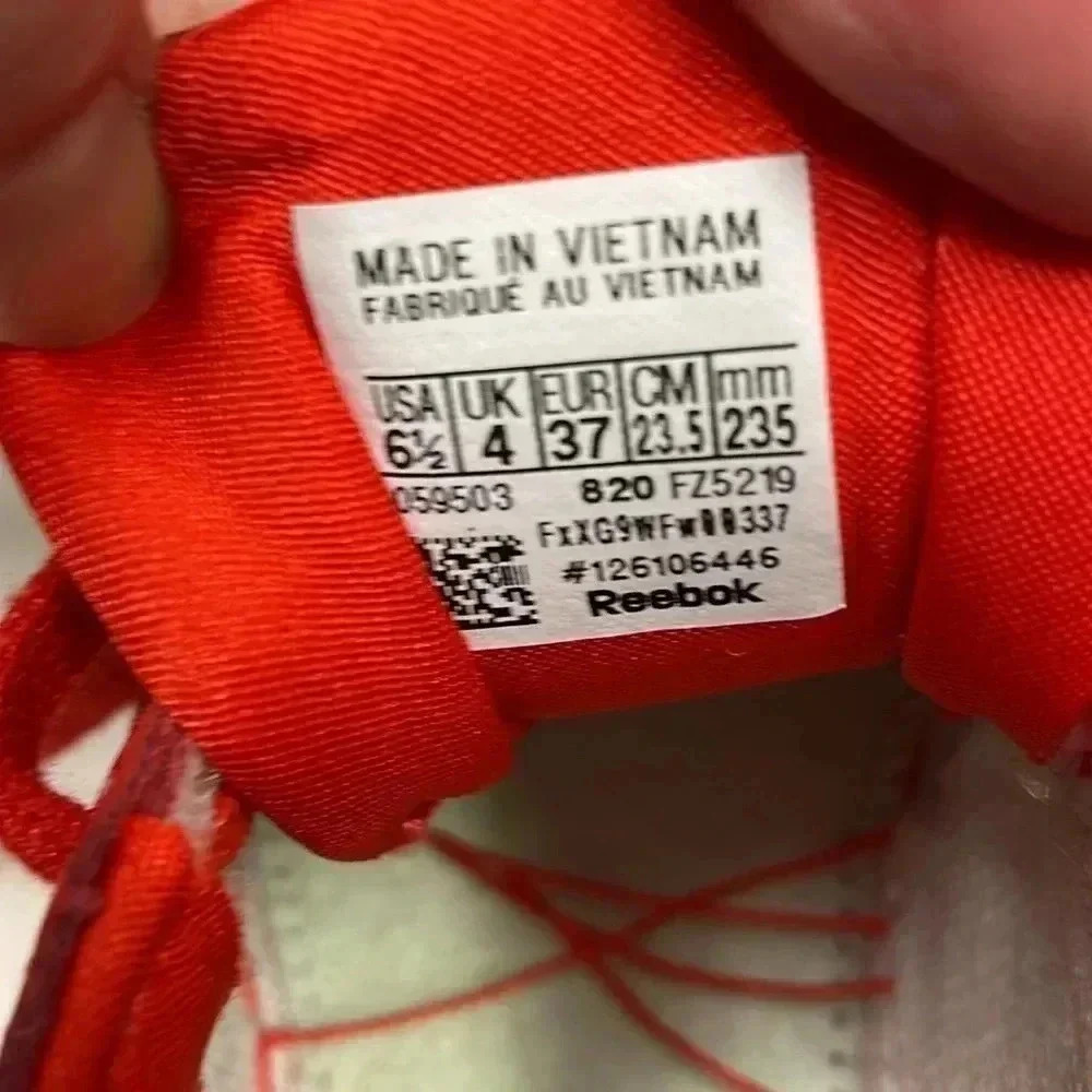 Reebok- Cardi B Club C Double, Sz. 6½ Women's Red Patent - Picture 4 of 5